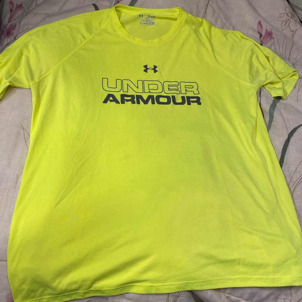UA Yellow Highlighter shirt (mens)